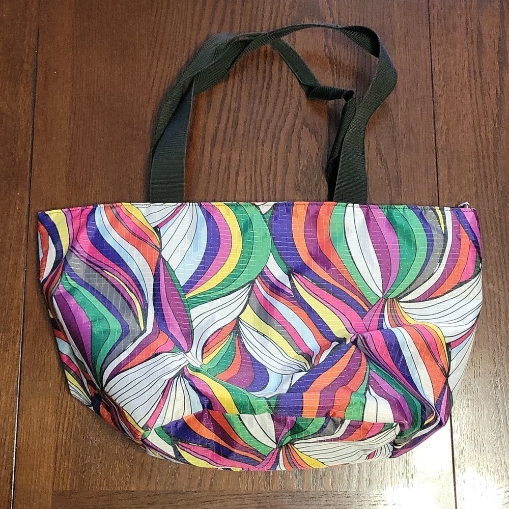 Paperchase multicolor print zippable tote